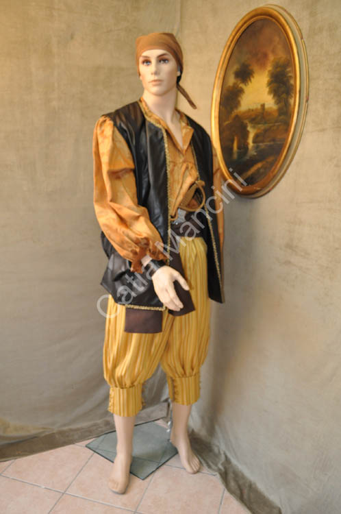 Vestito-Abito-Costume-di-Carnevale-Adulto-Pirata