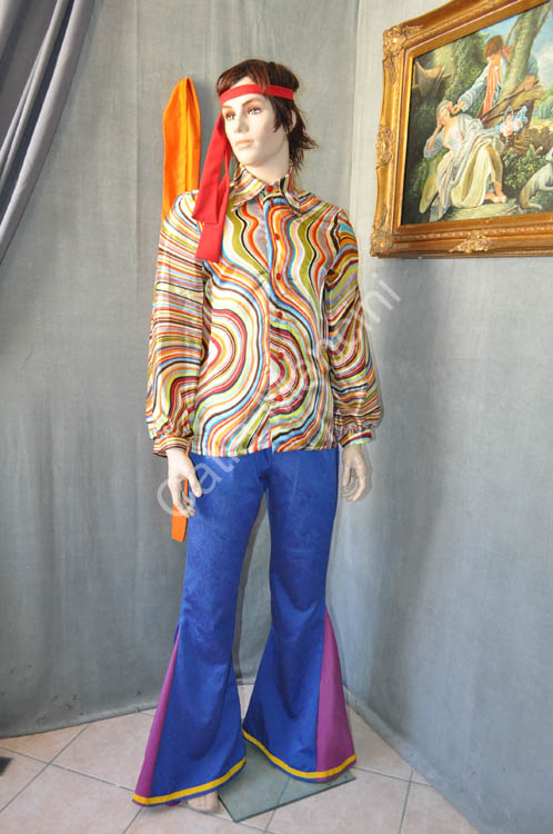 Coppia Vestiti Carnevale Hippie Hippies Hippy (5)