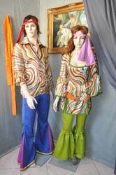 Coppia Vestiti Carnevale Hippie Hippies Hippy (15)