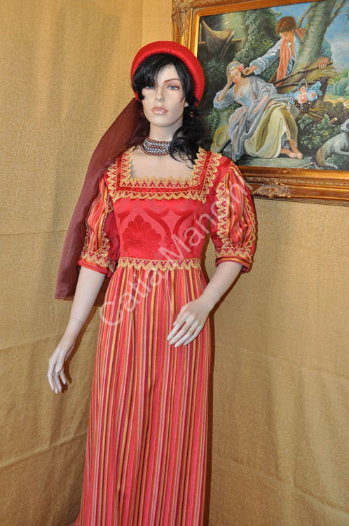 Vestito Costume Medioevo Medievale XV Secolo (10)