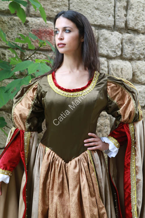 Costume Storico Medioevale Velluto (8)