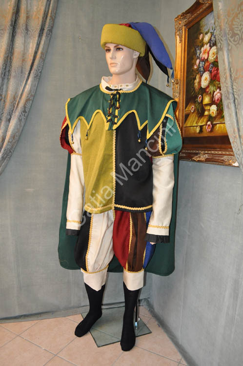 Vestito Giullare Abito Storico (4)