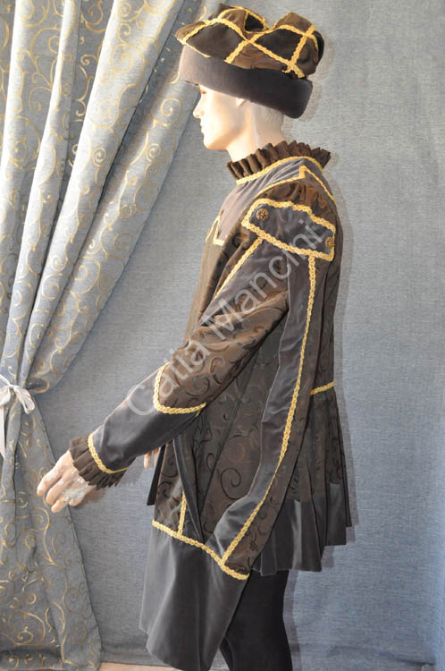 Vestito medievale velluto (14)