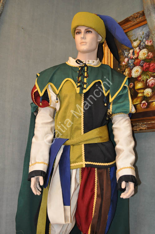 Vestito Giullare Abito Storico (9)